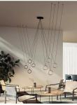 Italian Designer Metal Circular Ring Lamp Restaurant Bar Studio Creative Ring