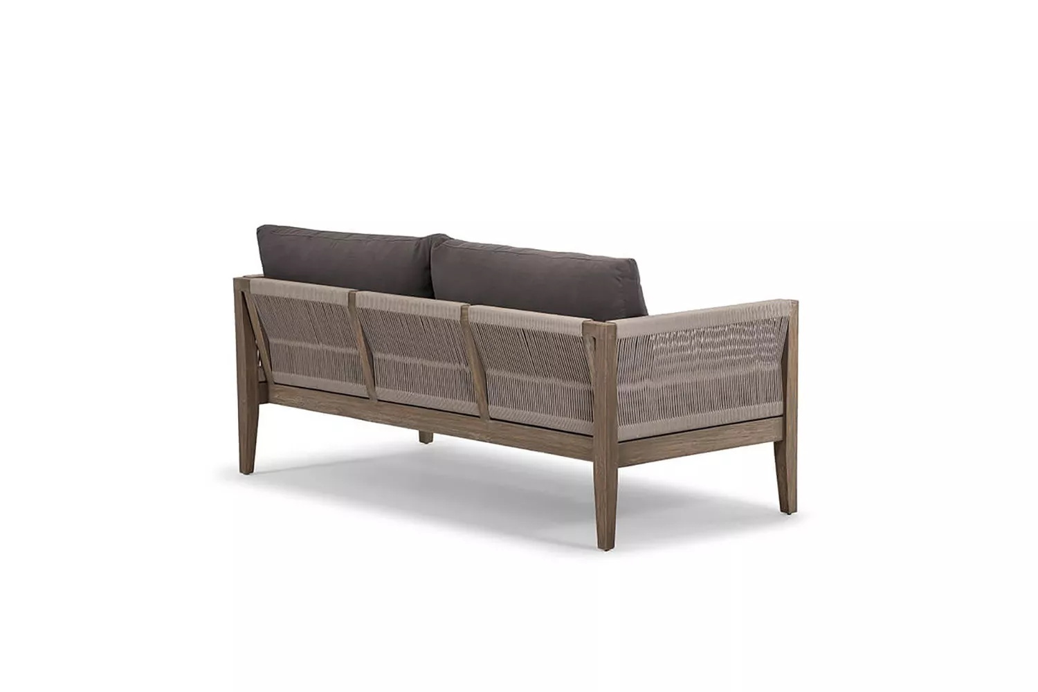 Garden Set AJUNION Luxury Teak Wood Outdoor Furniture Lounge Set Modern Polyester Rope Patio Set