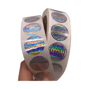 China Waterproof 2D 3D Round Roll Hologram Authentic Stickers wholesale
