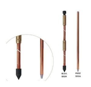 China ISO9001 Electrode Copper Clad Steel Earth Rod Golden Colour Outdoor wholesale