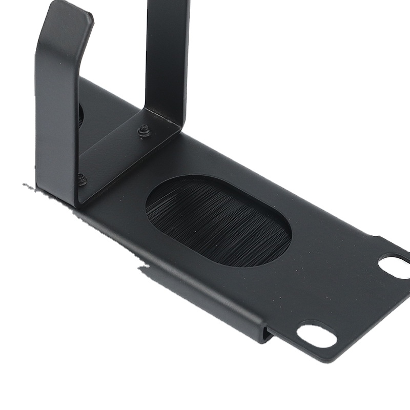 1U 12 ring 24 ring cable management bar for Networking System in 19" rack data cabinet