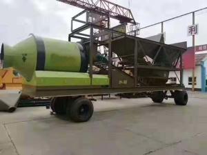 China Diesel Engine Universal Batching Plant , 20km / H Twin Shaft Mixer Batching Plant wholesale