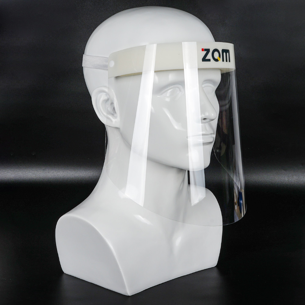 Double Side Anti Frog Anti Splash Material PET Clear Visor Custom Logo Safety Splash Dental Face Shield