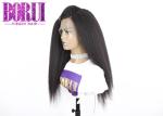 Straight Human Hair Lace Front Wigs Free Part Kinky Virgin 100% Swiss Natural