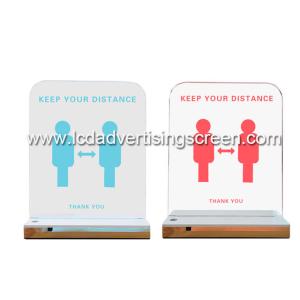 China Floor Stand Battery Acrylic Length 20cm Illuminated Led Sign wholesale