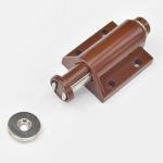Black Magnetic Door Cabinet Pressure Catch 45.5x28x15.5mm