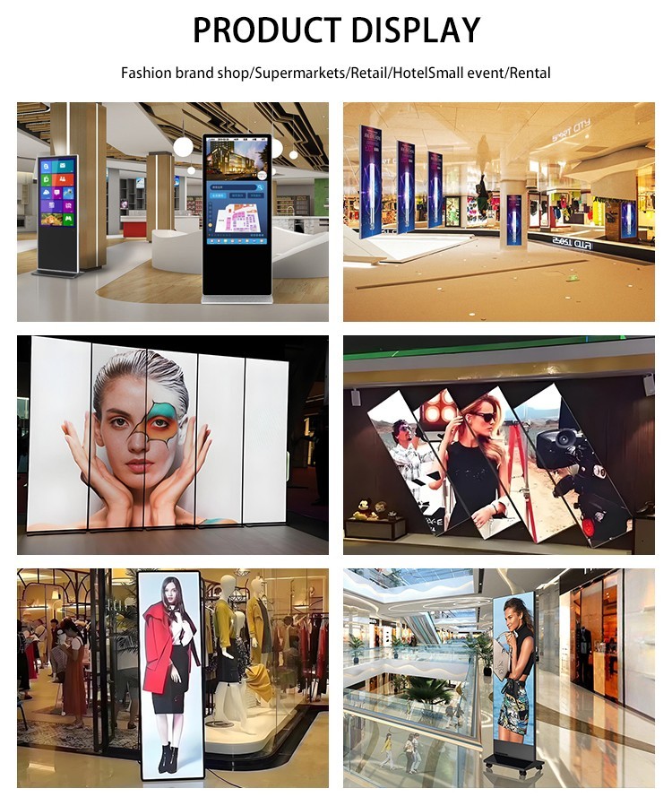 YUYI Digital Indoor LED Display Poster Wifi P3 Floor Standing LED Display