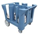 Restaurant Adjustable Dish Caddy Storage Carts Tableware Trolley