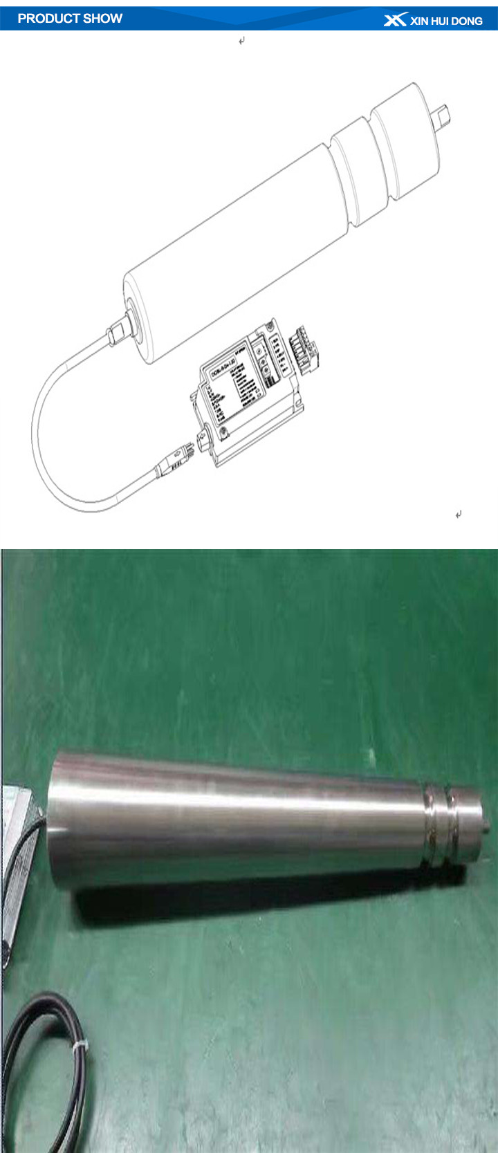 Stainless Steel Motorized Conveyor Rollers , Large Diameter Conveyor Rollers