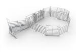 30-40 Head 50x50 High Visibility Livestock Cattle Yard Panels