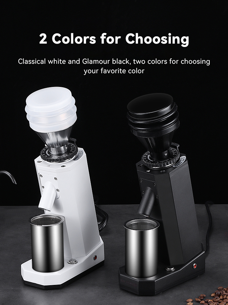 180W Commercial Coffee Maker with Electric Stainless Steel Conical Burr Coffee Grinder