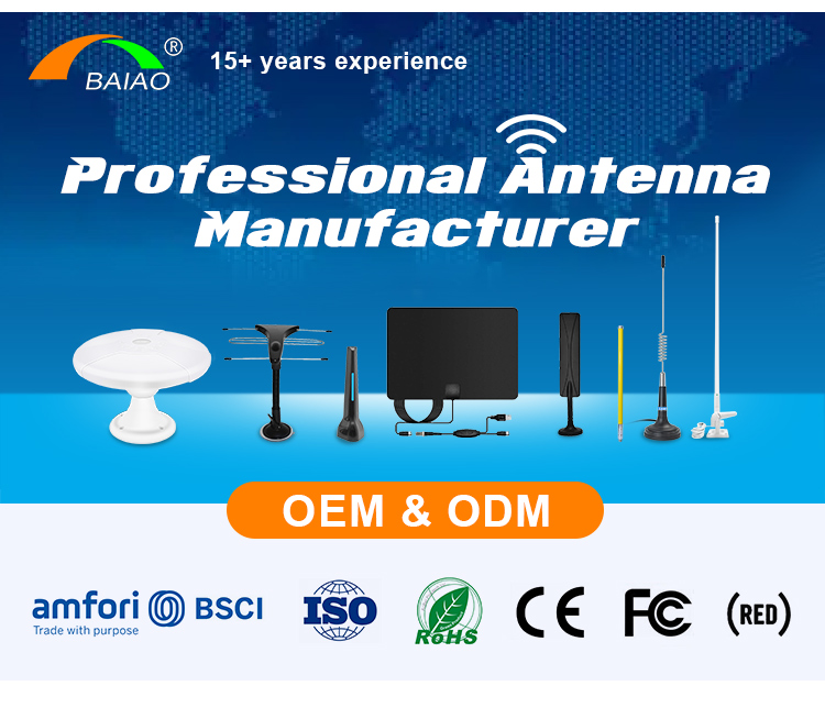 BAIAO 433mhz Antenna Radio Electric Car Aerial 1.5-2.5dBi