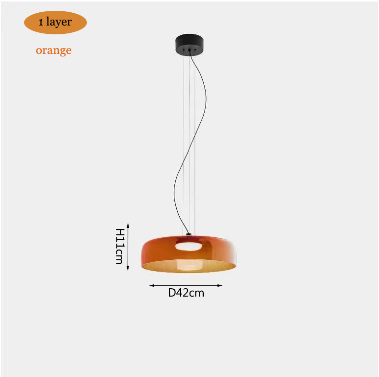 Nordic Simple Colorful Glass Restaurant Pendant Lamps For Bar Living Dining Room Hanging Light(WH-AP-557)