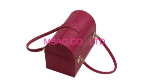 China 2021 Hot Sale Red Leather Beauty Case wholesale