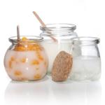 Eco Friendly Glass Pudding Jars Dessert Container For Sauce Pickles 300ml