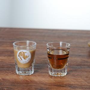 China Espresso Shot Glasses With Measurements Heavy Expresso Coffee Glass Cup wholesale