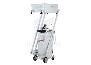 China Metal Waste Oil Drain Tank 24 Gallon With Durable Wheels / Oil Suction Machine wholesale