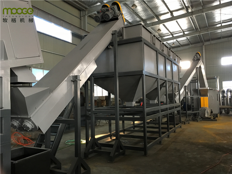 Prewasher Plastic Film Recycling Machine 3000kg/H Agricultural LDPE Washing Line