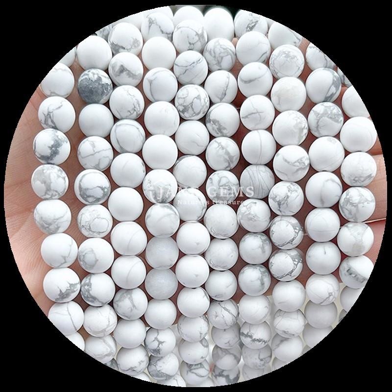 Multi-color Gemstone Beads 8mm Various Frosted Loose Round Bead Strands for Bracelet and Necklace Making