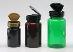 4oz 100ml Amber Plastic Cosmetic Bottles With Flip Cap