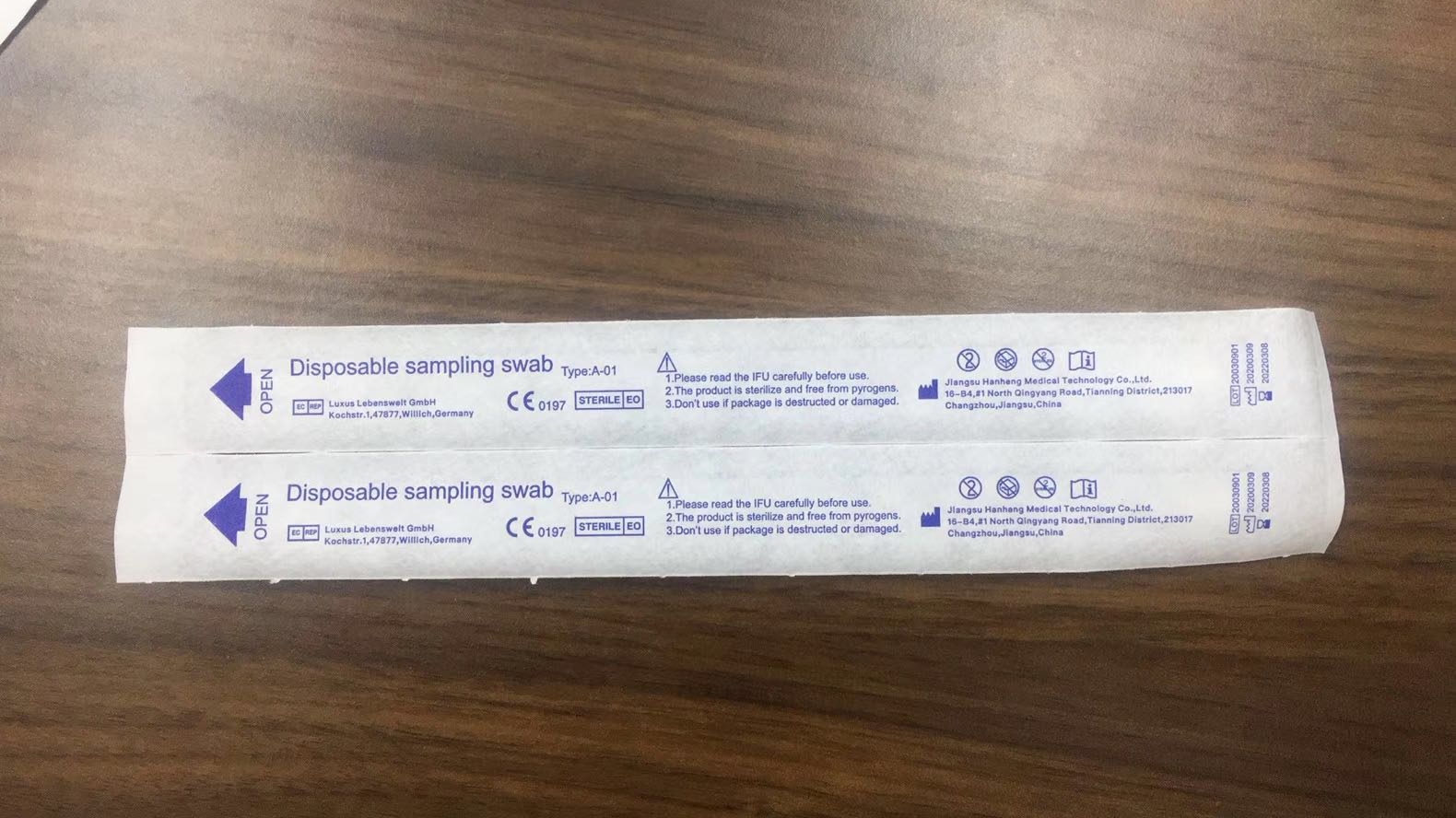 Nylon Flocked Tipped Medical Cotton Swab With Breakpoint