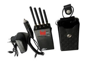 China GSM850 PCS1900 Anti - tracking mobile phone gps jammer With four 3dBi Antennas wholesale
