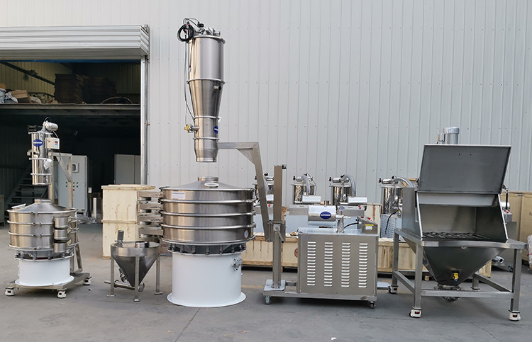 SUS304 Ultrasonic Vibrating Sieving Machine Fine Powder Vibration Separator