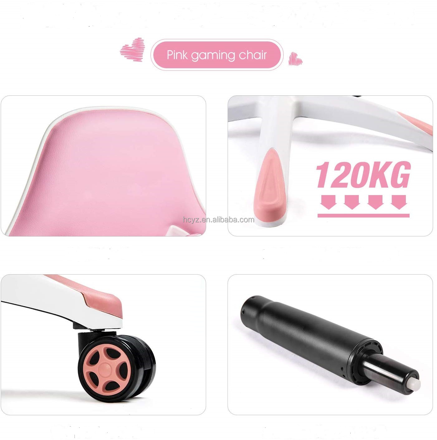 Customized Anji Anime Leather Ergonomic Recliner for Girls' Gaming Comfort and Style