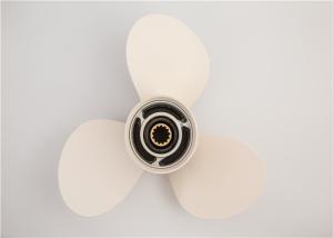 China White Marine Boat Propellers , Aluminum Alloy Yamaha Motor Propellers wholesale