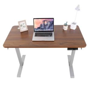 China Brown 33.73lbs Electric Adjustable Computer Table / Study Computer Desk wholesale