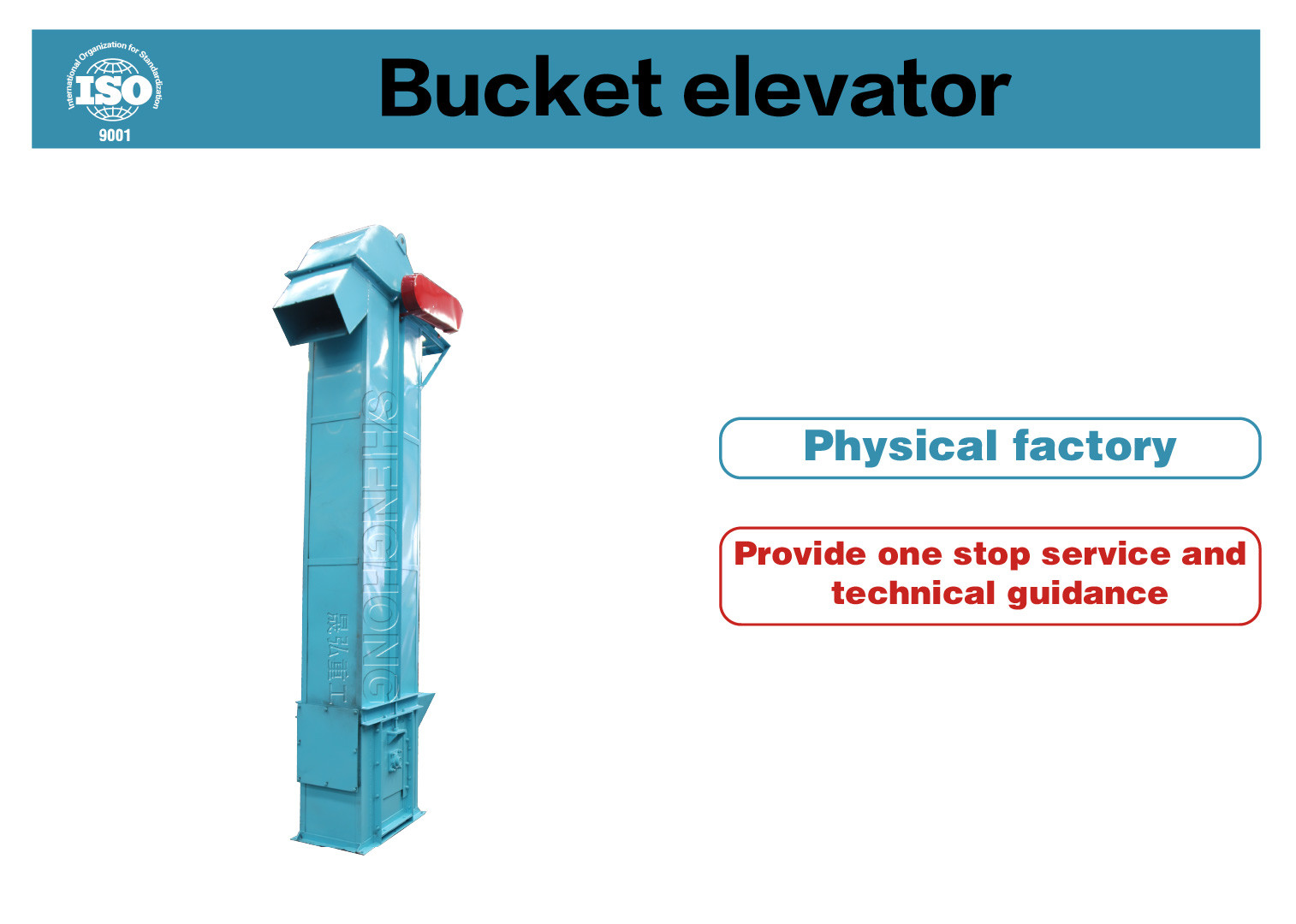 Load Capacity Bucket Elevator Conveyor Machinery Can Be Customized For Your Production Line