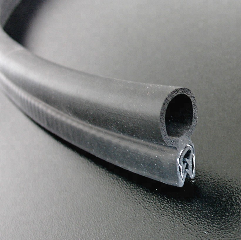 Custom Size Black Color Metallic EPDM Car Door Rubber Seals Strip for Industrial Needs