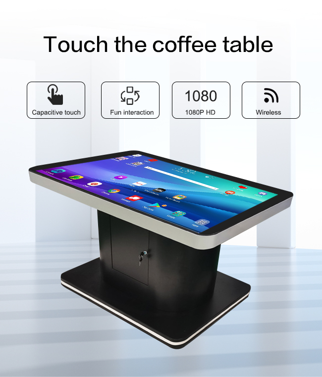 T-shaped Lcd Interactive Restaurant Smart Home Products Android Touch Screen Multi-function Table Computer