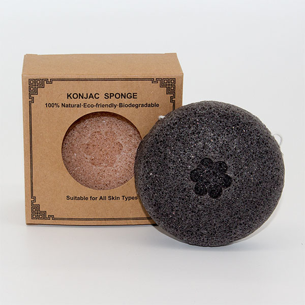 Freeze Drying Round Colorful Sakura Pink Konjac Sponge Removes Dead Skin