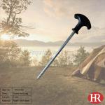 21cm heavy duty steel rock tent pegs