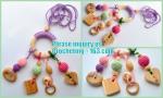 Necklace with amigurumi toy, Nursing necklace,Breastfeeding necklace, crochet