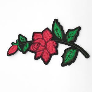 China Clothing Appliques Flower Embroidery Patches 100% Polyester Material Delicate wholesale