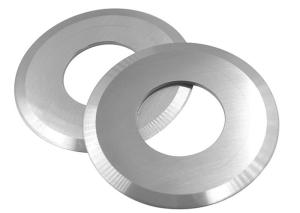 China Sharpening Round Tungsten Carbide Slitter Blades For Plastic Pipe wholesale