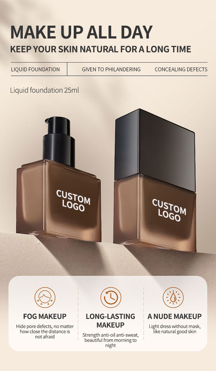 High Quality Private Label Foundation Cream with Private Logo Vegan Cruelty-Free Full Coverage Waterproof BB Cream Concealer