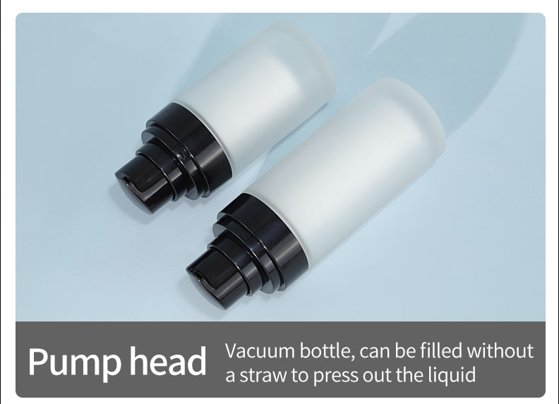 Skincare Cream Pump Bottle Transparent Round PET Bottles With Cap
