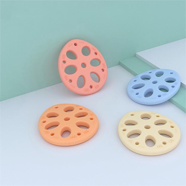 Custom Logo Kids Soft Silicone Teether Food Grade BPA Free Baby Safe Teething Toys