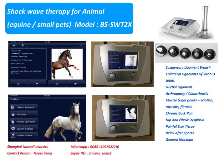 190 MJ High Energy Veterinary Shock Therapy Machine For Horse And Small Pets