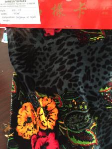 China velvet burn out fabric wholesale