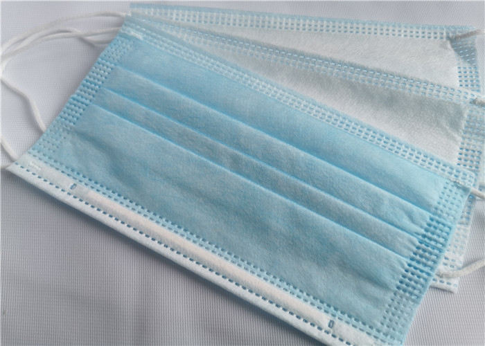 Three Layers Blue Earloop Face Mask For Health Oem / Odm Service Available