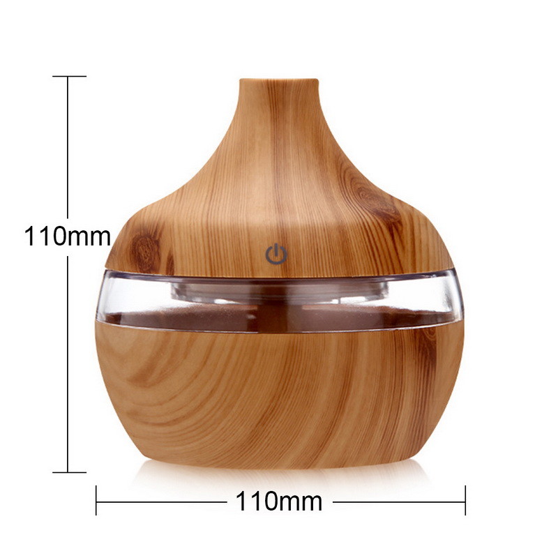 ABS 300ML 35ml/h 2W Wood Grain Aromatherapy Diffuser