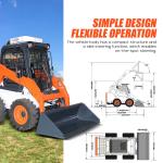 Fast Delivery Skid Steer Skid Steer Loader Multifunctional Hydraulic Compact