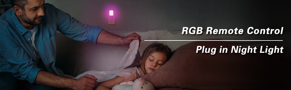 EMC LVD FCC Led Color Changing Night Light / RGB Dimmable Plug In Night Light