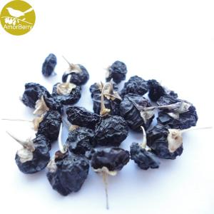 China Amorberry Wild Black Goji Berry Dried Lycii Wolfberry China Herbal Tea Green Food Herbs wholesale