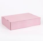 E Grade Corrugated Pink Cardboard Box Cosmetic Packaging Pantone Colors Printing