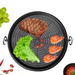 Korean Style Square Grill Pan Aluminum Nonstick Smokeless For Indoor Outdoor BBQ